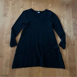 G9C Black Tunic Sweater Textured Knit Medium